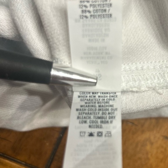 *NWT* Aerie Werk & Play Blue and White Tie Dyed Denim Shortalls, Size XS - Picture 12 of 12